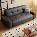 2026new arrival cat scratch leather sofa living room small apartment casual modern straight row apartment rental double three-person fabric sofa