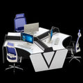 Saint li operation console console paint technology command console control room monitoring console multi-slot computer desk