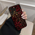 Red flower gold leopard print soft shell suitable for apple 17promax mobile phone case iphone16 whale jellyfish turtle wholesale