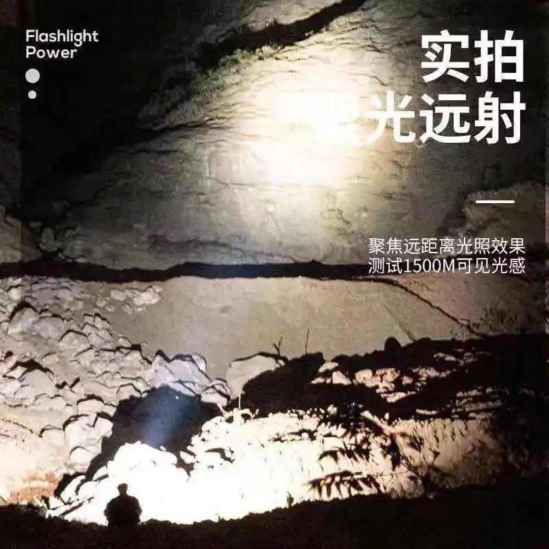 Headlamp rechargeable head-mounted lamp led strong light long-range field fishing lamp flashlight high brightness outdoor