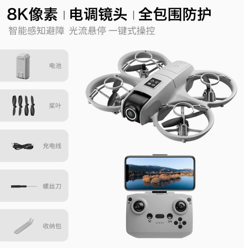 p2s brushless drone with large screen remote control, obstacle avoidance, full protection, drop-resistant, esc, long endurance, toy aircraft
