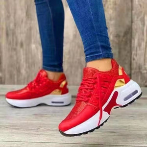 Exportplus size women's shoes flatsthick sole wedge heel fashion sports casual shoes heightening air cushion shoes trendy shoes cross-border in stock