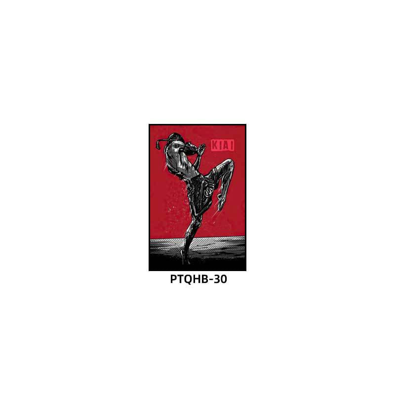 Boxing gym poster decorative painting Muay Thai Sanda fighting fighting fitness club hanging painting ring inspirational mural