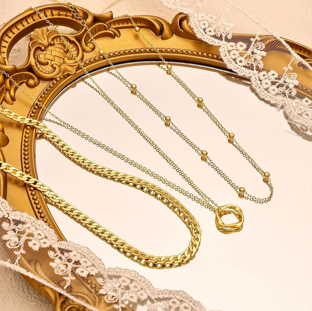 Versatile layered necklace for cross-border e-commerce: european and american fashion, exquisite stainless steel choker, women's jewelry wholesale