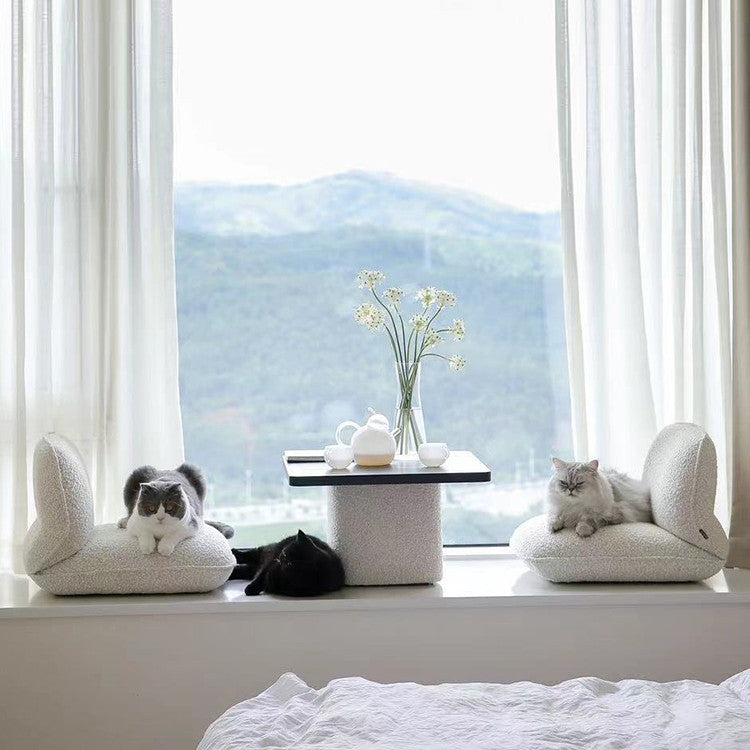 Popular tatami lazy sofa tea table combination balcony back chair bedroom window seat cushion bay window chair small coffee table