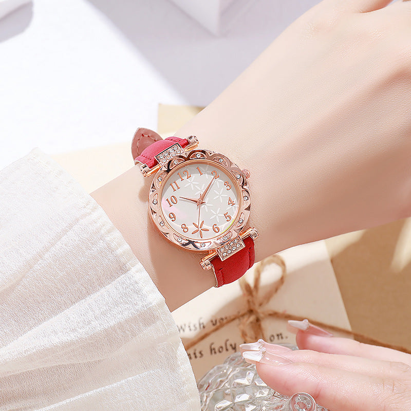 Women's student korean style minimalist fashion trendy waterproof casual elegant quartz watch - tiktok viral style