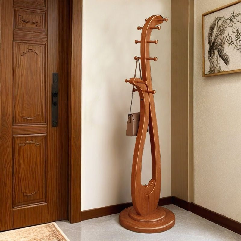 Clothes rack, coat rack, floor-standing clothes rack, for home bedroom, all solid wood, high-end solid wood clothes rack, floor-standing