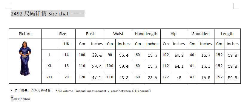 Export african fashion evening dress long skirt mermaid skirt sequin long skirt evening party socialite dress