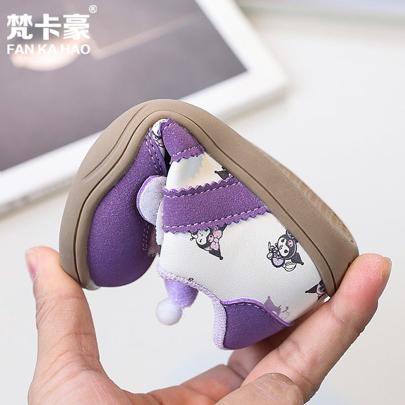 Fanka haoyang cute cartoon kuromi easiest for match german training shoes  spring & fall new arrivalgirlfashion sneakers