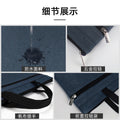 Large capacity waterproof satchel document bag zipper conference bag double layer document bag storage bag document bag customized logo