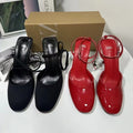 Za2024summernew arrival high heels stiletto toe cap flats sandals strap buckle hollow round toe european and american women's shoes