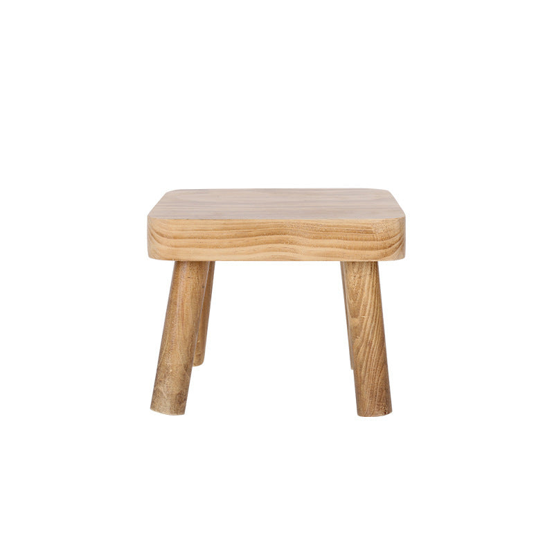 Cross-border pine solid wood stool removable portable household solid wood Mazar small bench small stool square stool