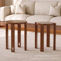 Four-in-one solid wood stool for home stackable low stool combination high round stool stacking stool restaurant stacking bench spare
