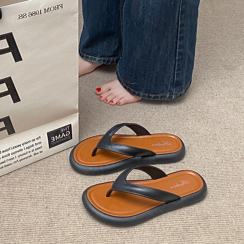 New women's summer slippers: trendy, stylish, comfortable, soft sole, non-slip, casual, versatile flip-flops