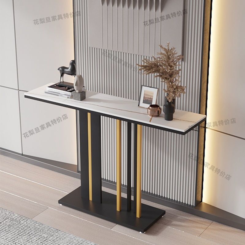 Entryway cabinet light luxury high-end entrance table ultra-narrow extremely narrow corridor aisle entrance table entrance door altar rock slatted case