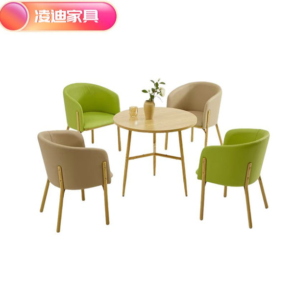 Nordic Negotiation Chair Modern Simple Leisure Chair Coffee Dessert Shop Commercial Sales Office Creative Backrest Chair