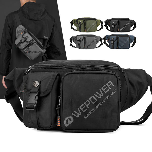 WEPOWER new men's travel breast bag simple and lightweight fanny pack fashionable anti-splashing shoulder messenger bag