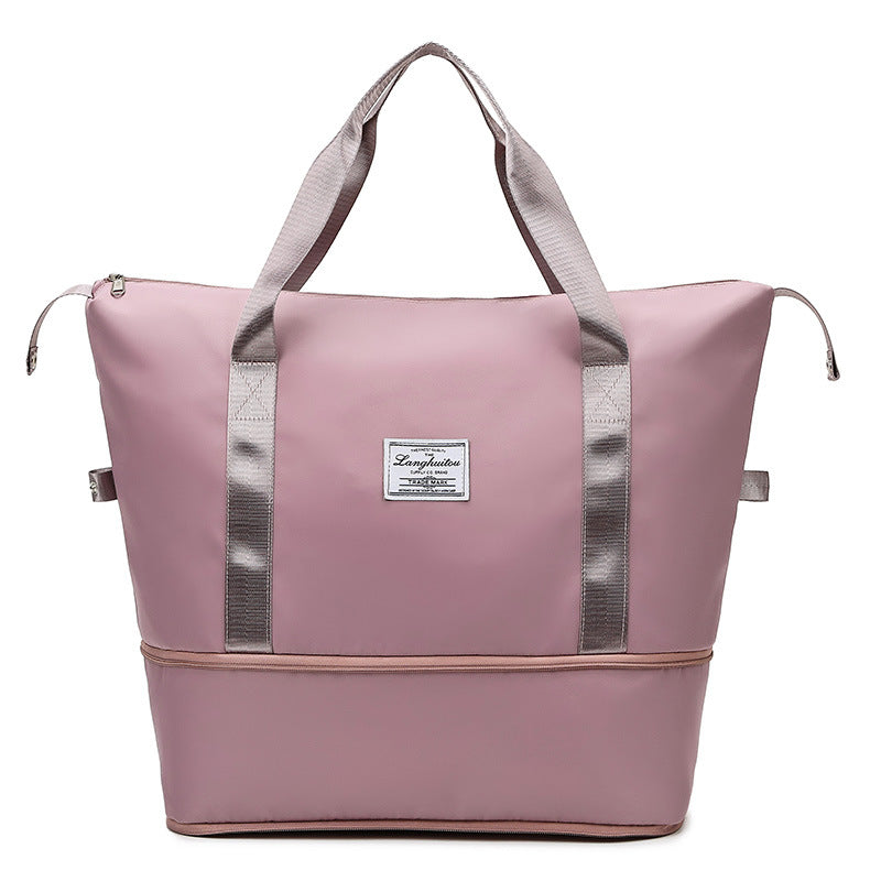 Expandable travel bag wholesale portable wet and dry separation fitness bag swimming yoga luggage bag messenger bag travel bag