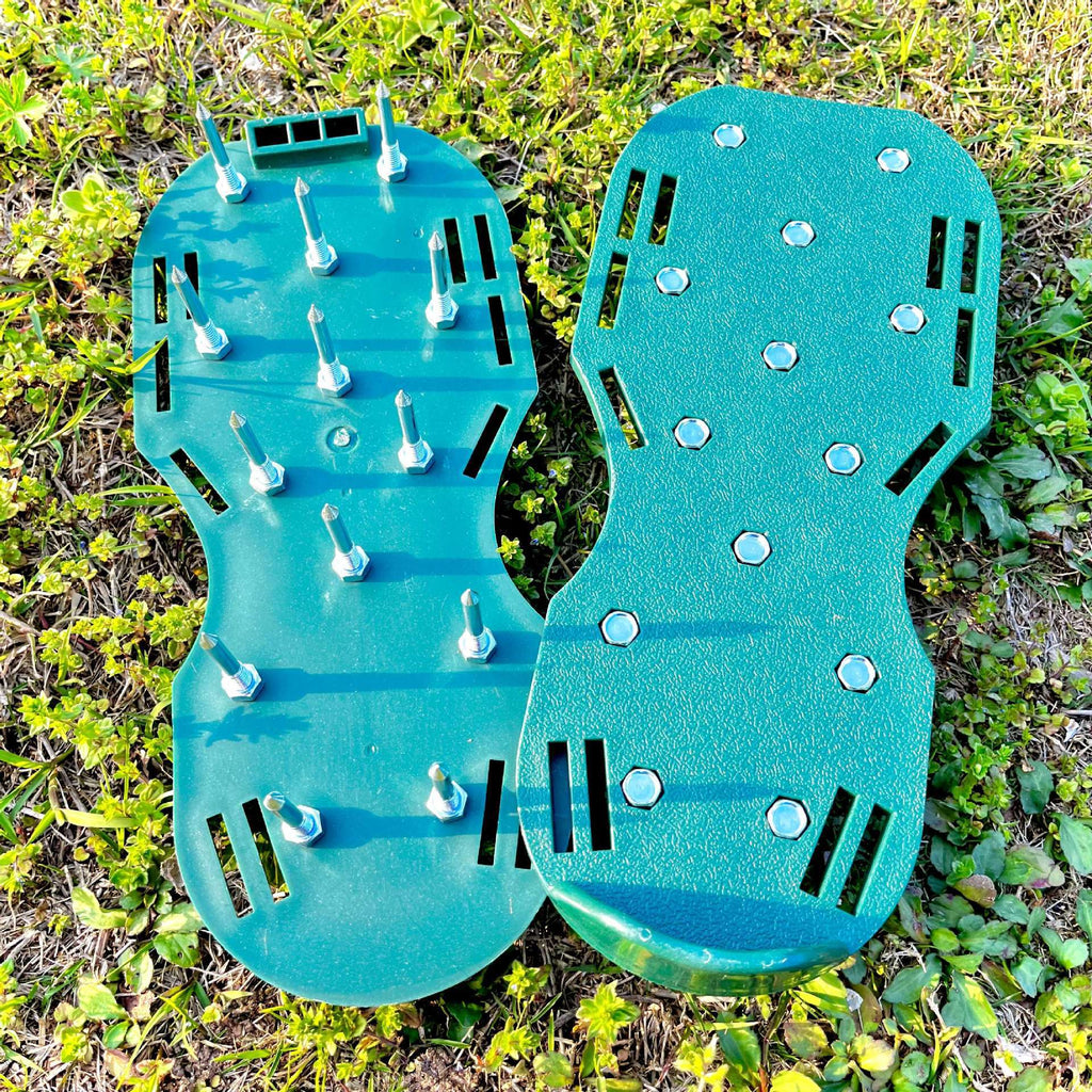 Cross-border garden soil loosening shoes grass spikes lawn inflatable soil loosening shoes self-leveling epoxy garden tools