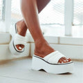 spring/autumn new arrival: plus-size platform slippers for women (sizes 35-43). wholesale available. dropshipping to  and