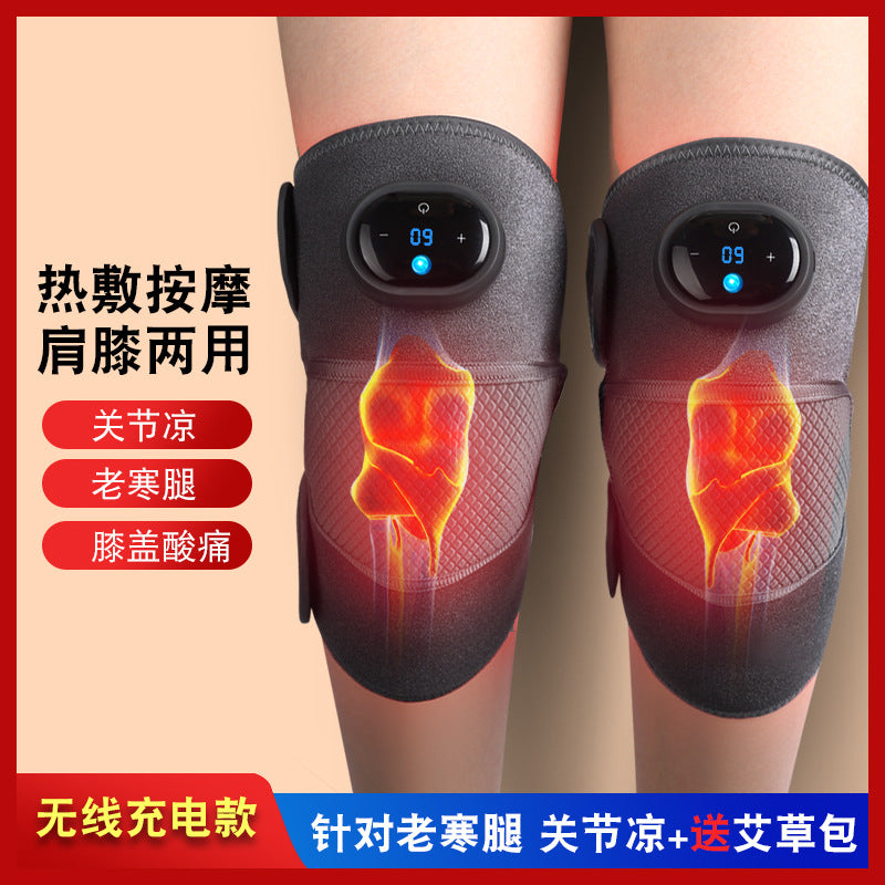 Knee massager w3 electric heating knee pad hot compress massage joint heating warm massager intelligent temperature control heating