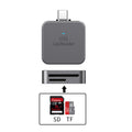 Apple compatible phone sd card reader 2-in-1 sd/tf card camera otg memory card adapter cable