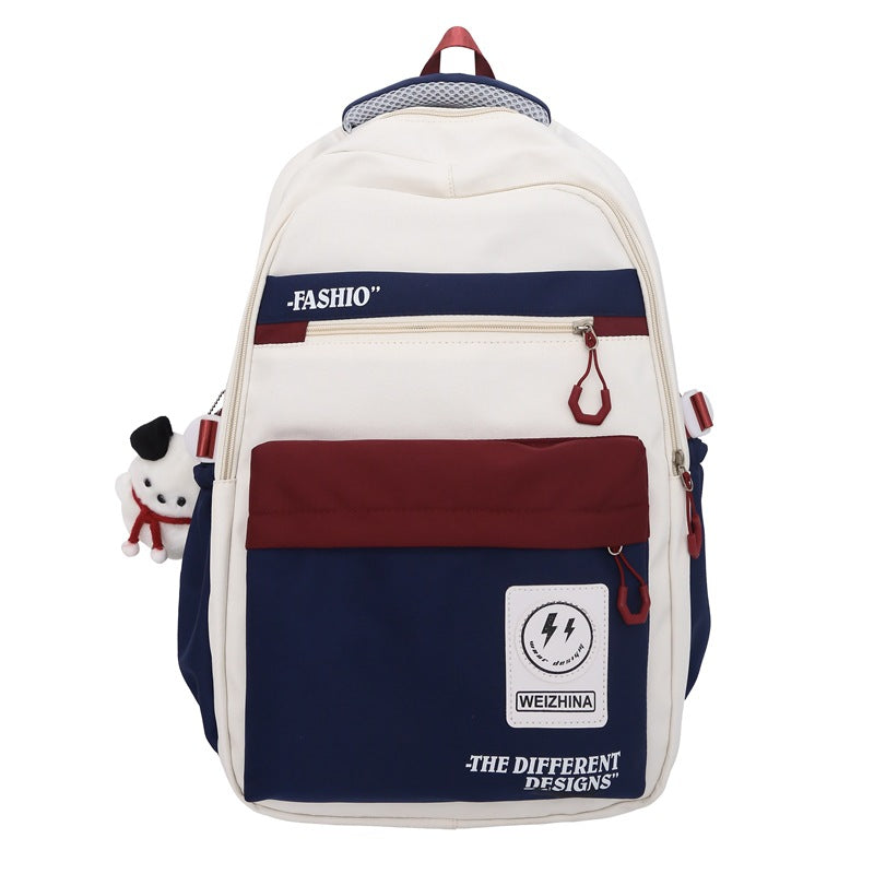 New middle and high school students backpack schoolbag Korean version large-capacity student campus backpack waterproof travel computer bag