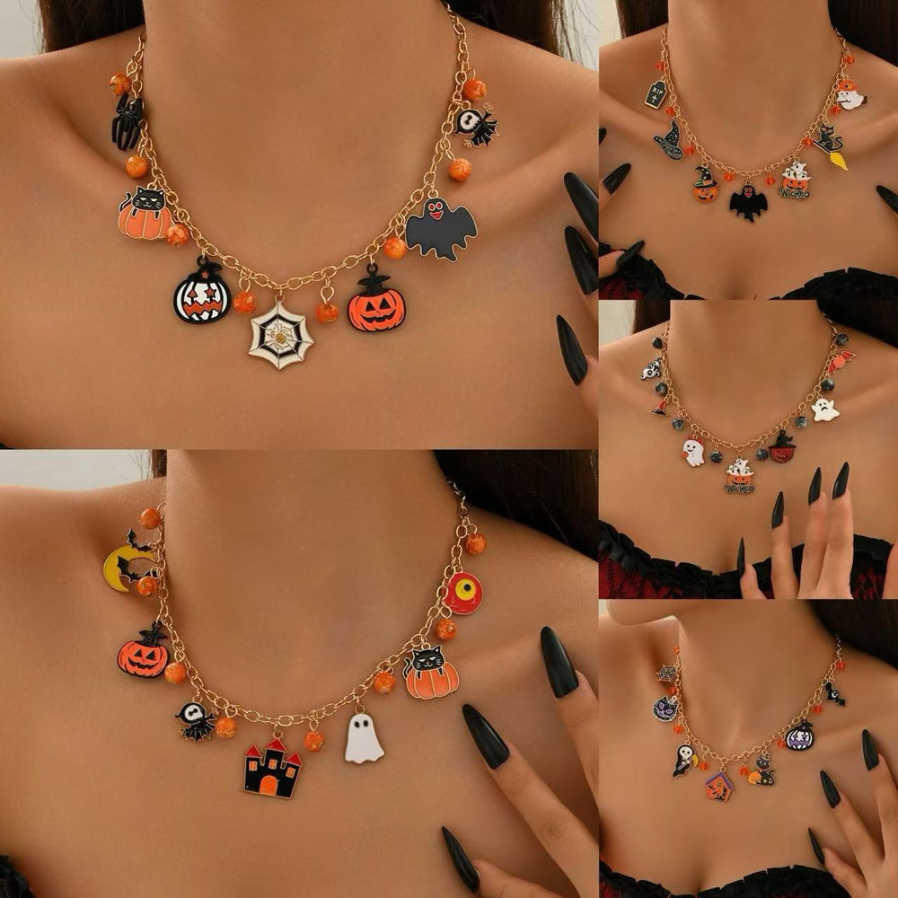 necklace wholesale new halloween accessories niche high-end jewelry clavicle chain women's pendant accessible luxury necklace