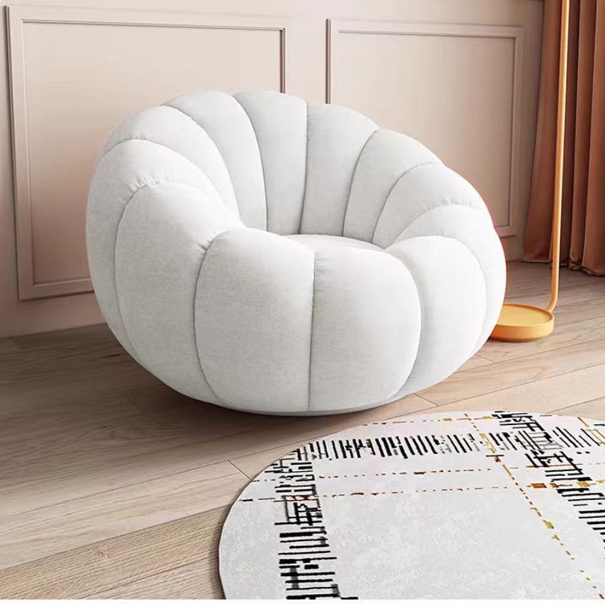 Lazy sofa can lie down and sleep casual chair balcony popular tatami bedroom single pumpkin small sofa cream