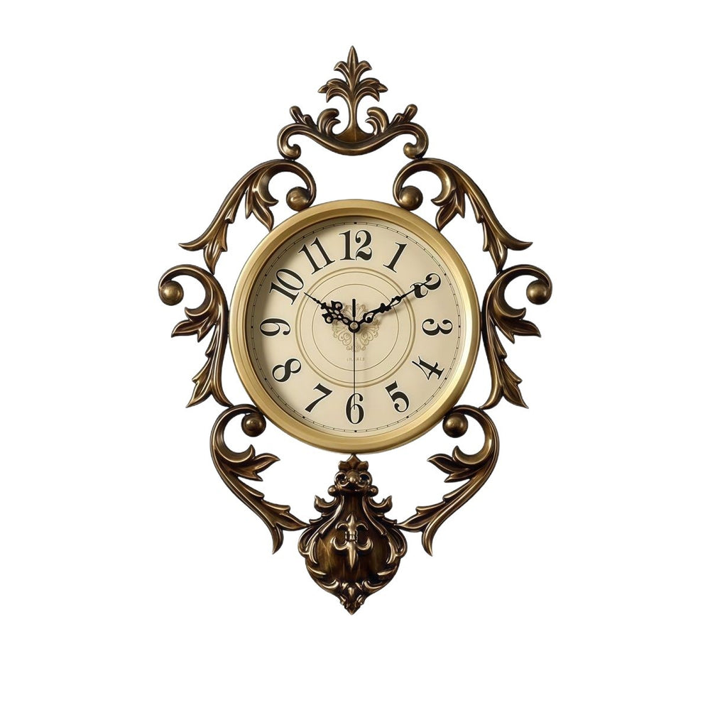 Wall clock - american style creative silent clock for living room, bedroom, home - light luxury fashion wall clock, elegant wall clock
