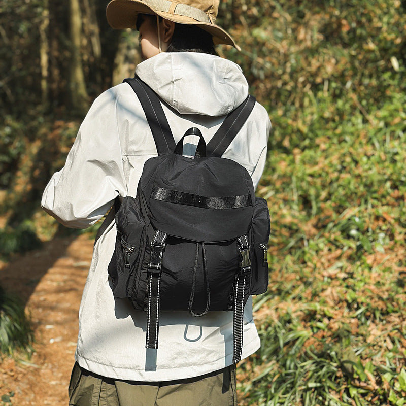 Cross-border light travel large-capacity backpack simple trend college student schoolbag outdoor hiking backpack