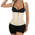 fashion hourglass shapewear latex vest shapewear 15-bone zipper vest style tummy control belt manufacturer