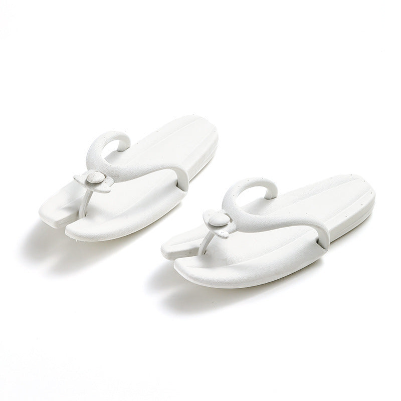 Foldable travel slippers for women - portable, anti-slip, disposable flip-flops for swimming, business trips, bathing, and beach use. perfect for travel