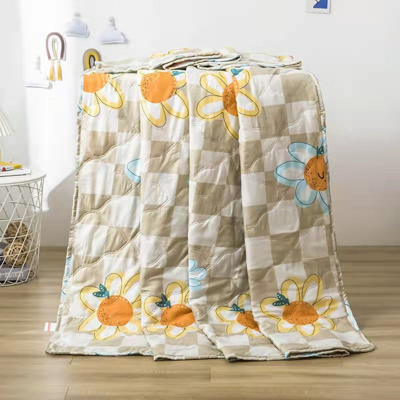 Factory direct sales diamond velvet ultrasonic summer cool quilt event opening gift air conditioner quilt thin quilt gift box wholesale