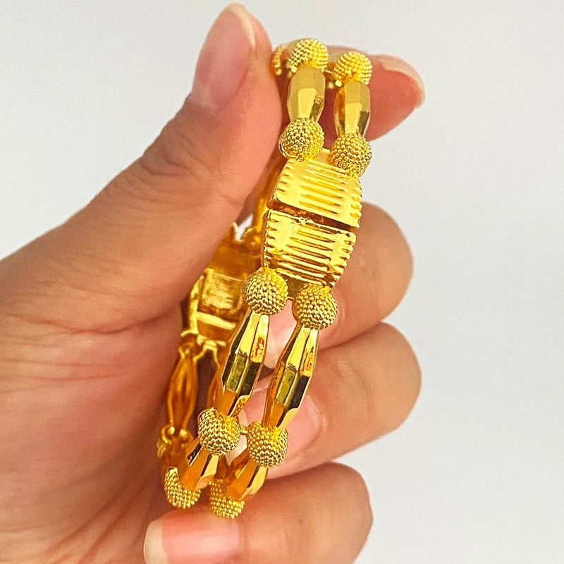 Middle eastern gold plated bangle arab jewelry wedding bridal jewelry african birthday gift