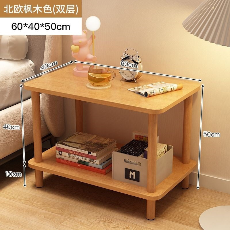 Bedside table bedside small table casual rental house small square table sofa side table bedroom simple for home storage rack