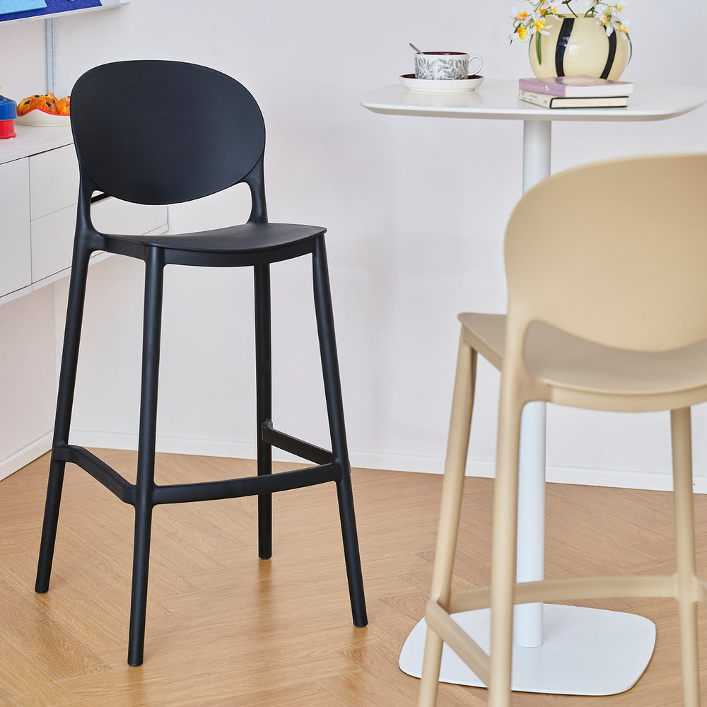 Casual modern bar front desk chair for home island bar stool high stool thickened scandinavian plastic back chair bar chair