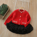 Fall and winternew arrival baby girl k-styleknittingoutweargirlsweatercardigan tutu skirtsuit