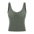 Spring/summer v-neck long yoga tank top for women - u-back, skin-friendly, nude feel, slimming yoga top dt039