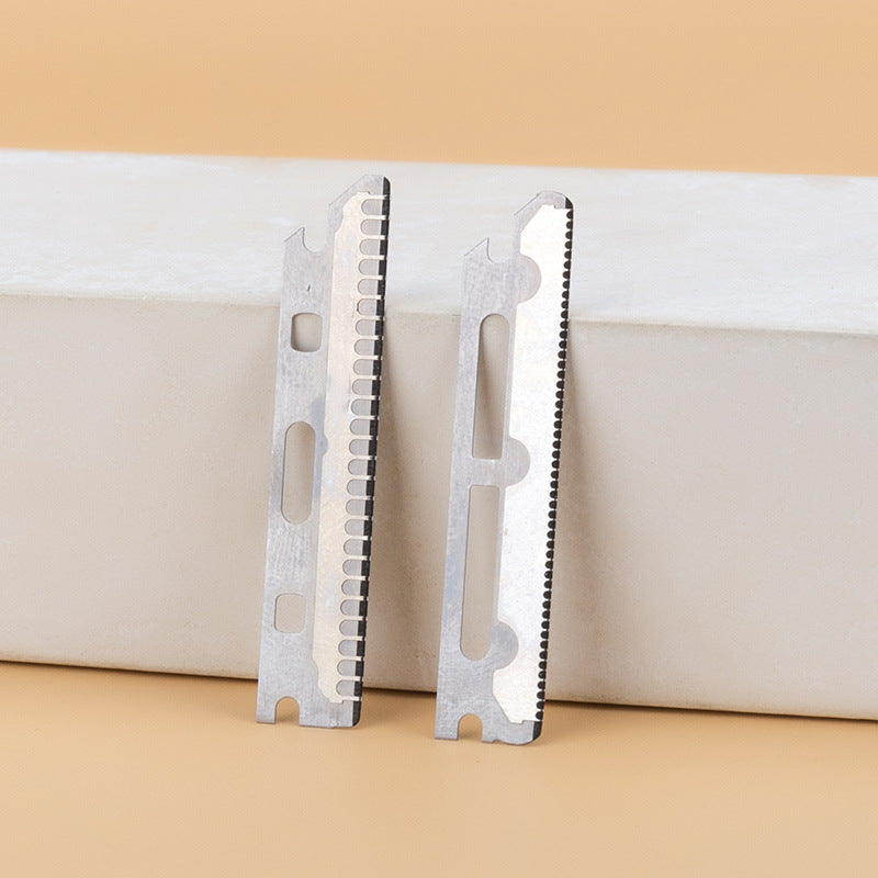 10 pieces of decorative eyebrow blades, wide-distance macro eyebrow trimming blades, stainless steel blade eyebrow shaving blades, in stock wholesale
