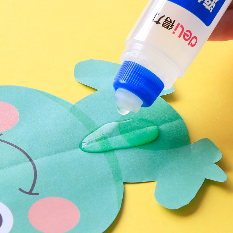 Deli liquid glue student handmade DIY glue large capacity office stationery barrel liquid glue wholesale