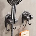 Bathroom strong suction cup shower bracket fixed handy gadgetfor home bathroom wall-mounted punch-free shower head bottom seat
