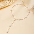 Pearl necklace wholesale fashion cross-border jewelry women's autumn and winter fashion easiest for matchniche styleaccessible luxury tassel sweater chain long