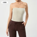 Strapless bandeau tank top - women's slimming, seamless, backless design - perfect for gym, yoga, or layering - daw176