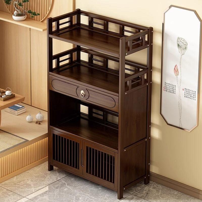 Tea cabinet, tea set, storage rack, new chinoiserie tea rack, living room tea storage cabinet, sofa side cabinet, side table, corner table for home use