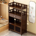 Tea cabinet, tea set, storage rack, new chinoiserie tea rack, living room tea storage cabinet, sofa side cabinet, side table, corner table for home use