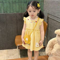 Summernew arrivalkids baby girl princess jumpsuit girl summernew arrival style small flying sleeve embroiderdress summer