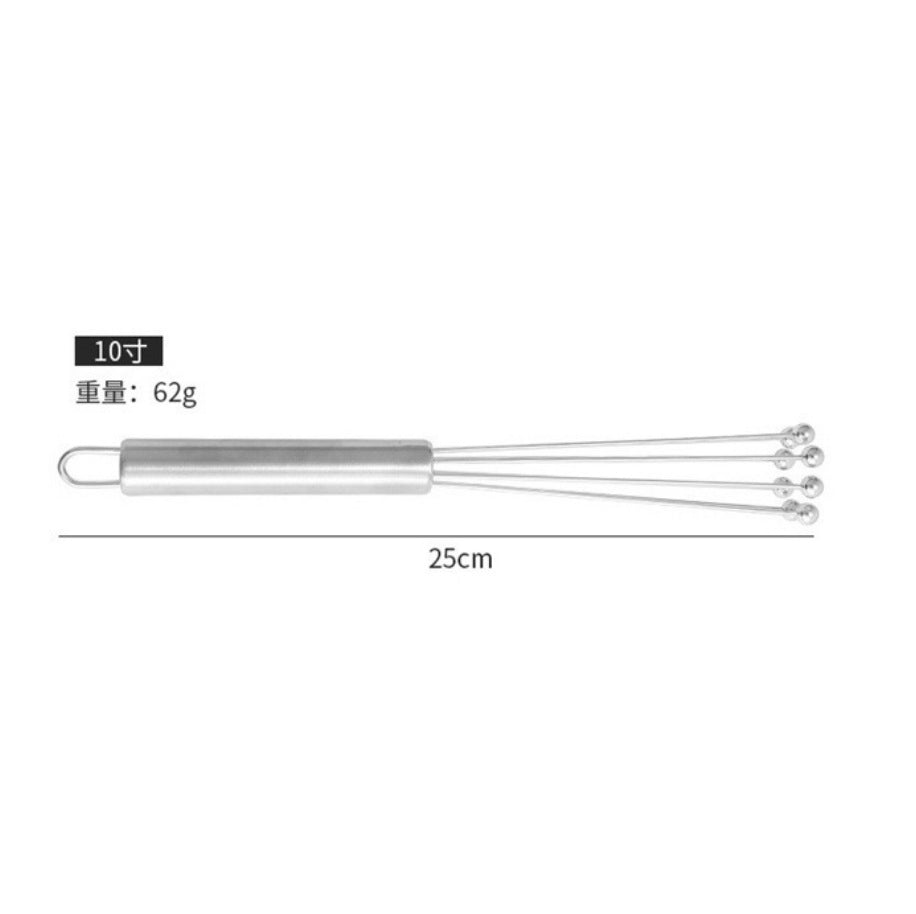 All stainless steel steel ball egg beater handheld household mixer cream foamer egg mixer kitchen supplies