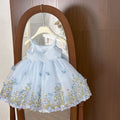 Girls' sundress - new summer  collection: little girl's vacation-style floral birthday dress, princess summer dress