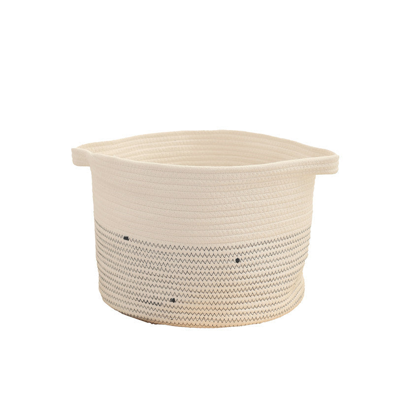 Desktop cotton thread snack toy storage basket sundry basket cosmetic toy finishing box household storage box spot